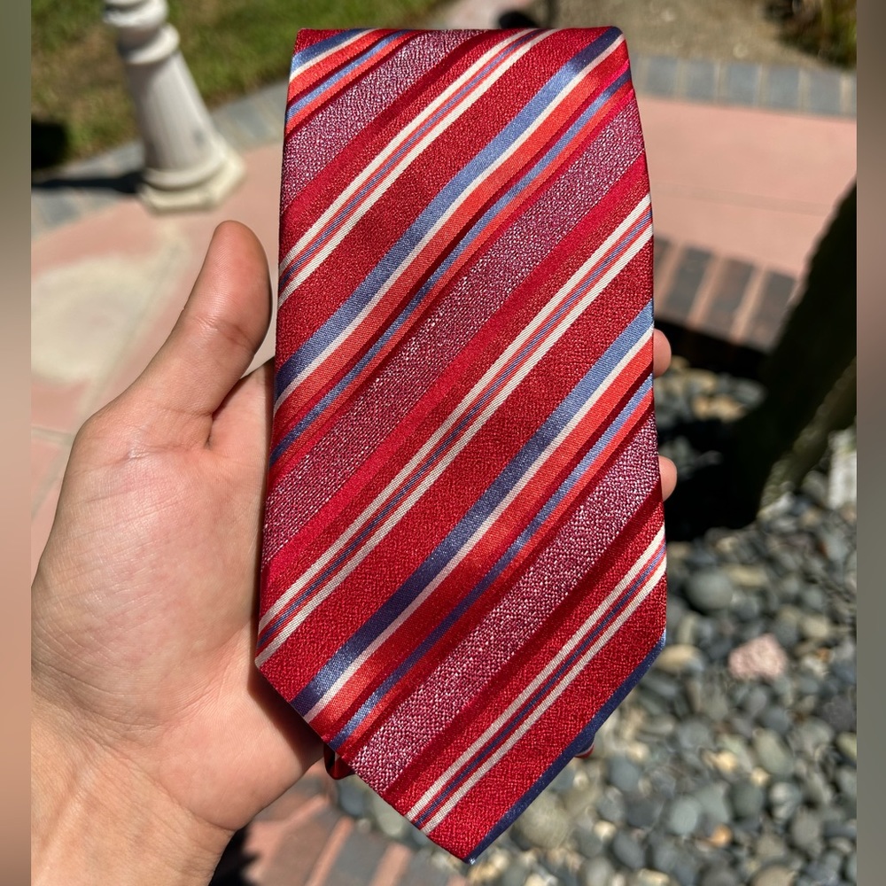 Hugo Boss Red 100% Silk Tie